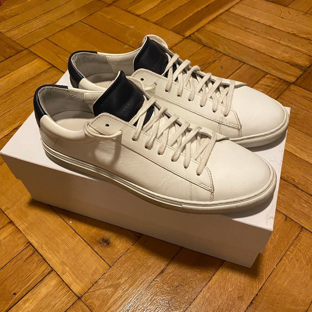 Oliver Cabell - Low 1 (Ocean) Leather Sneaker. Size 42